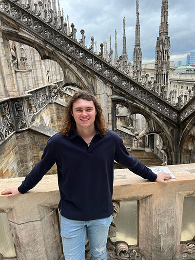 Jack Palmer at the Duomo di Milano, Milan, Italy