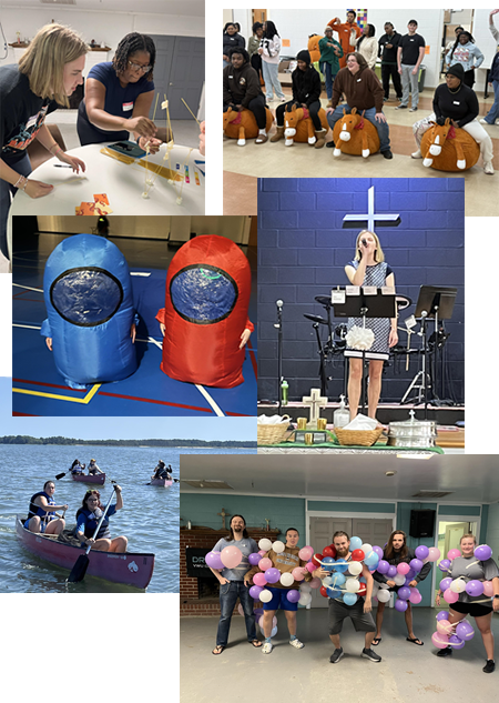 Students participating in Campus Ministries activities