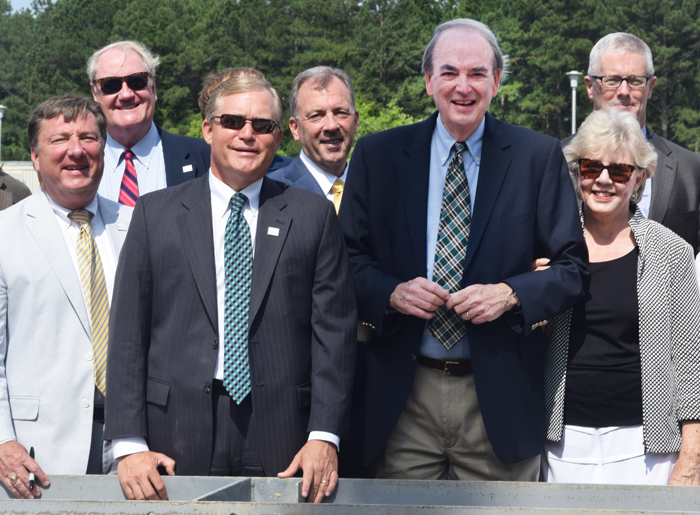 Beam Signing Marks Construction Milestone for Greer Environmental Sciences Center
