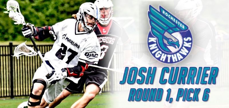 Josh Currier '16 Makes History with Lacrosse Draft