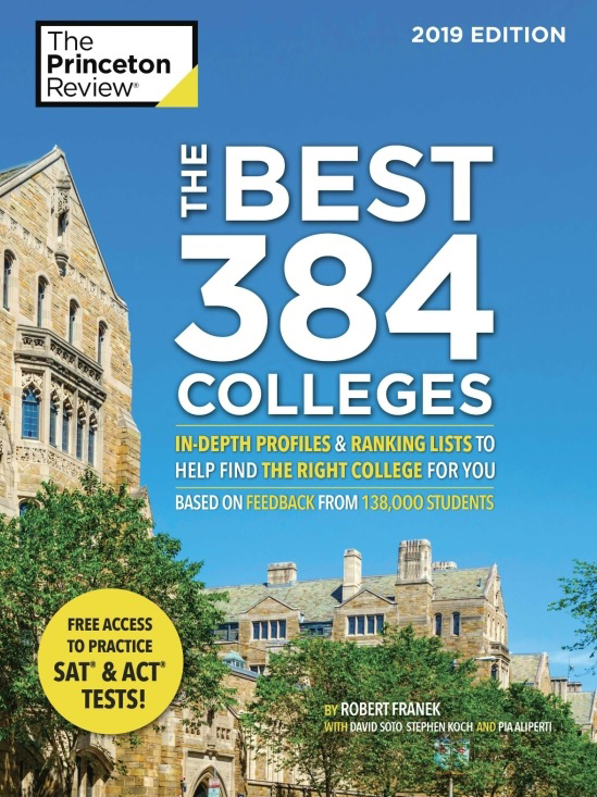 VWU Featured in The Princeton Review Book, The Best 384 Colleges - 2019 Edition