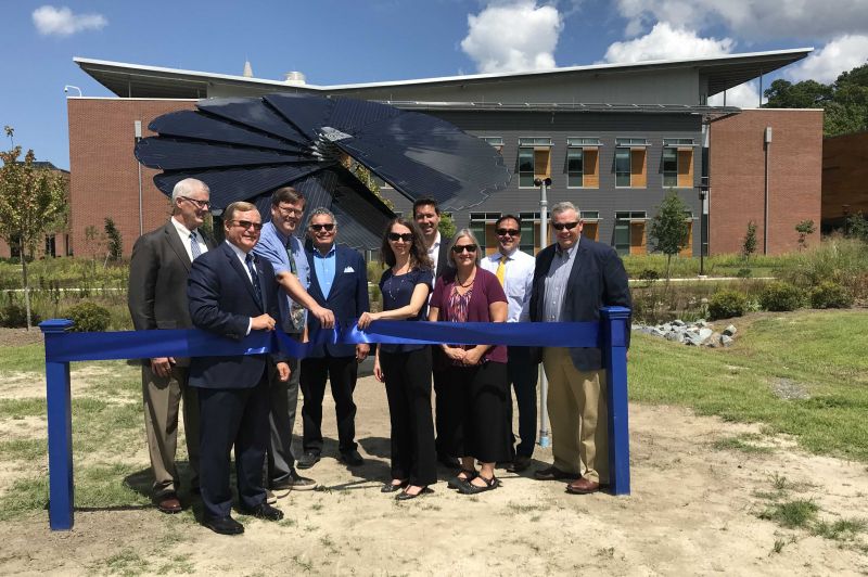 Solar SmartFlower Blooms at Virginia Wesleyan