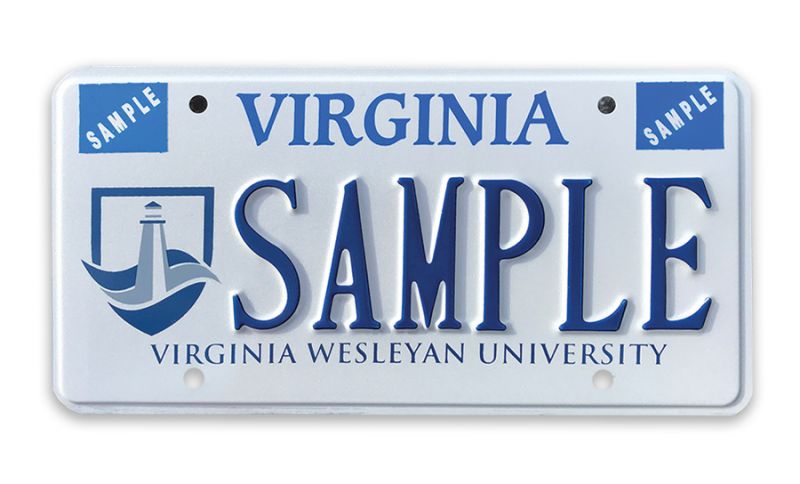 Virginia Wesleyan University License Plate Now Available