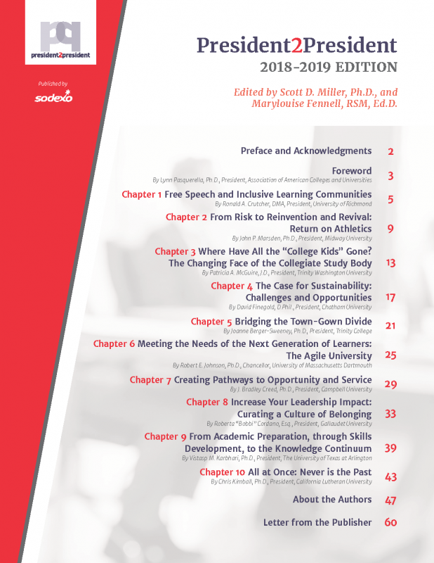 President Miller Publishes Thought Series