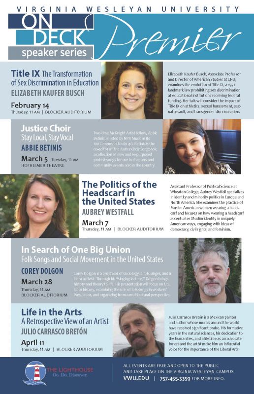 The Lighthouse Announces Impressive Lineup of Speakers for Spring 2019