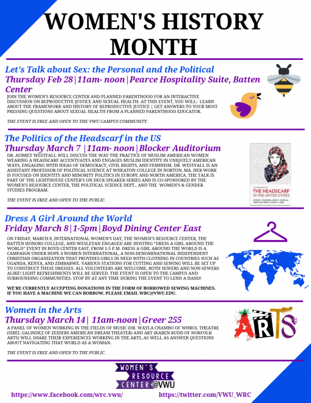 VWU Pays Tribute to Women's History Month