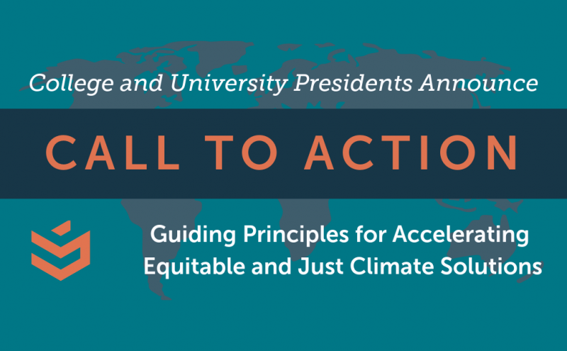 President Miller, Higher Ed Leaders Call for Acceleration of Equitable and Just Climate Solutions