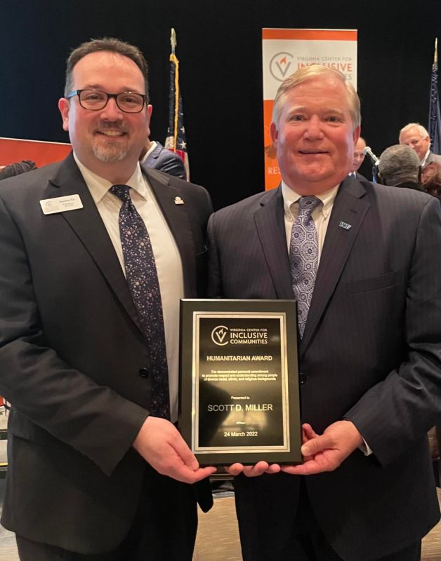 President Miller Receives VCIC Humanitarian Award