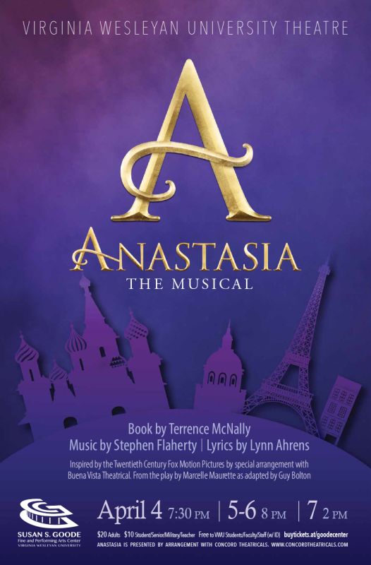 VWU Theatre Presents Anastasia