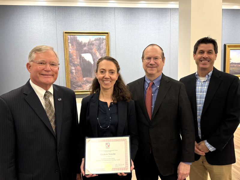 Dr. Elizabeth Malcolm Presented 2024 Libby & Hiter Harris Excellence in Undergraduate Teaching Award