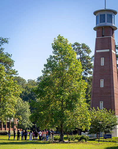 Students at Admitted Students Day on Batten University campus